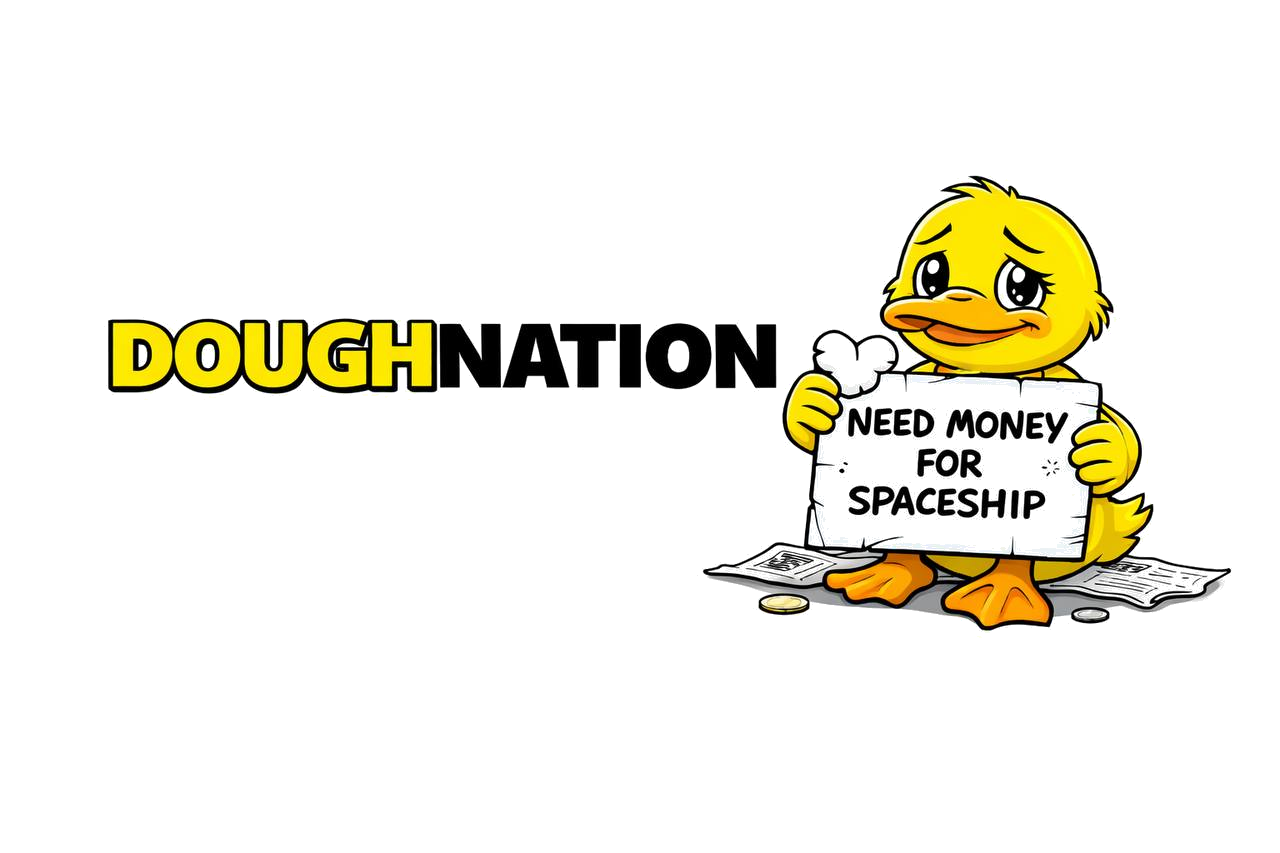 Space Duck doughnation mascot